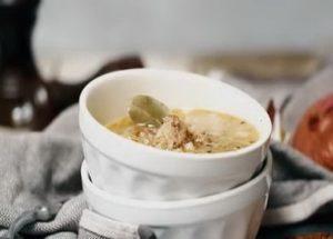 Homemade Soup with Buckwheat and Stew Recipe