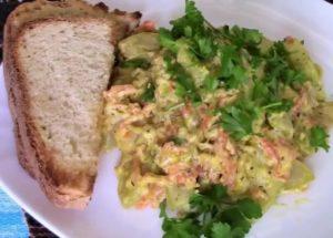 we cook the most delicious stewed zucchini in sour cream