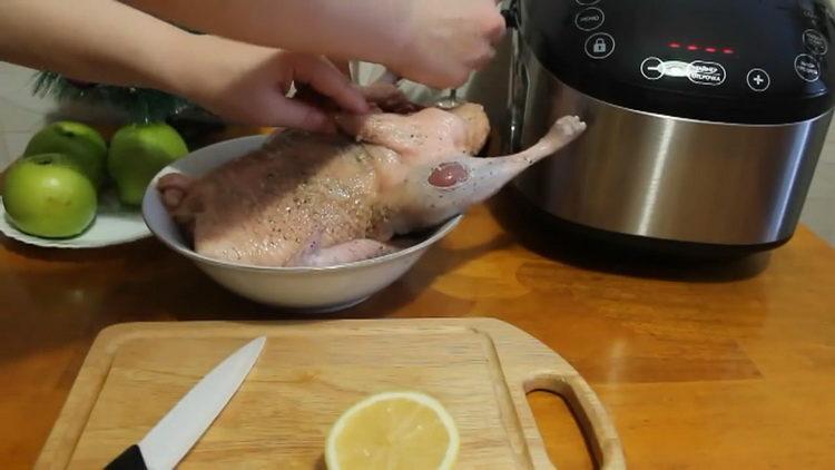 To cook the duck, pickle the duck