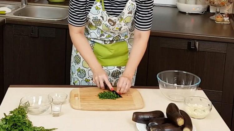 For cooking, cut greens