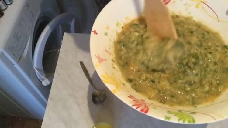 Grind the ingredients to cook