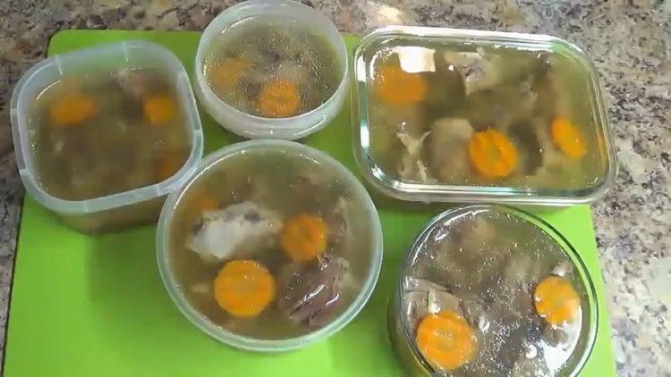 Strain the broth for cooking