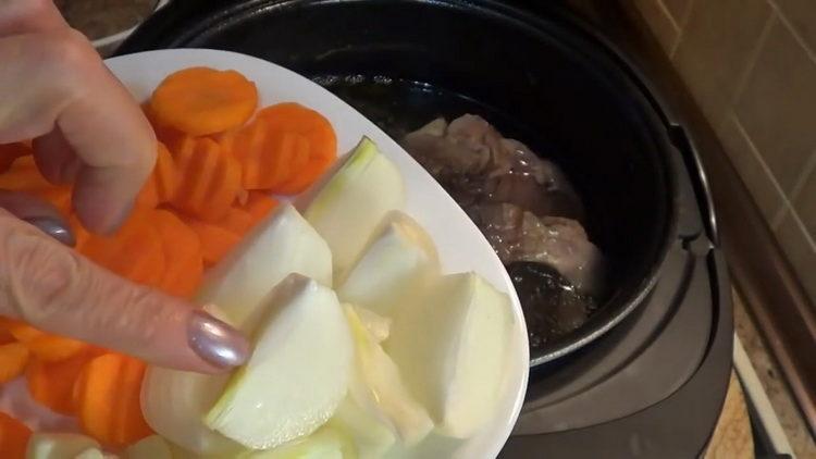 Prepare vegetables for cooking