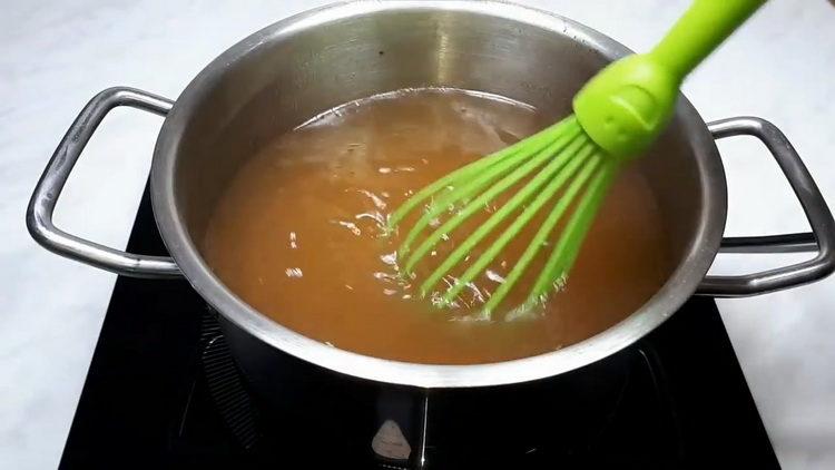 Prepare gelatin for cooking