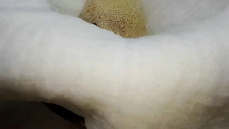 Strain the broth for cooking