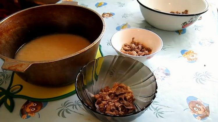 Prepare the dishes for cooking