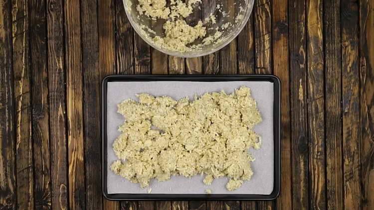 put the dough on a baking sheet