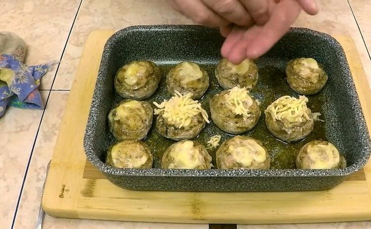 Grate cheese to cook