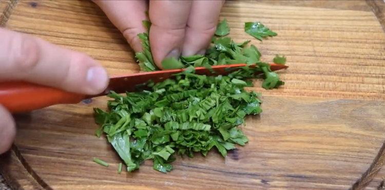 For cooking, cut greens