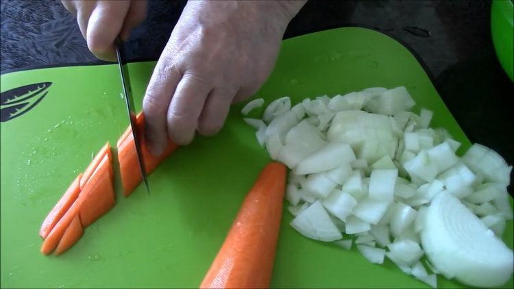 Chop vegetables