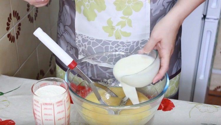 Add yogurt or kefir.