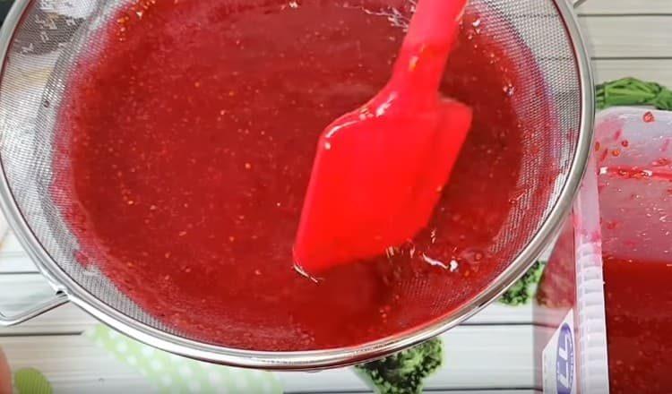 Grind the masses through a sieve.