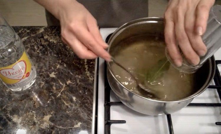 Cooking marinade for cabbage.