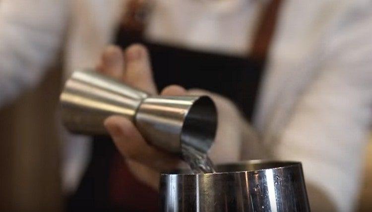 then add the orange liquor.