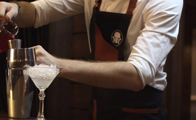 Next, add cranberry juice.