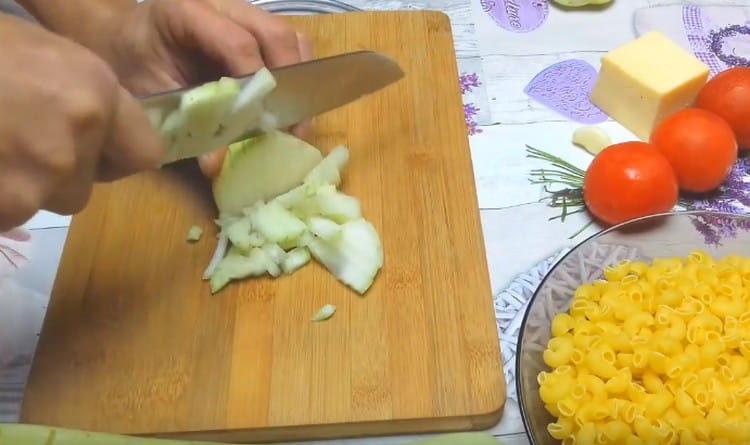 chop the onion.