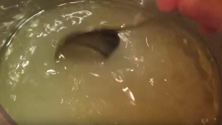 The marinade must be brought to a boil, and then let it cool.