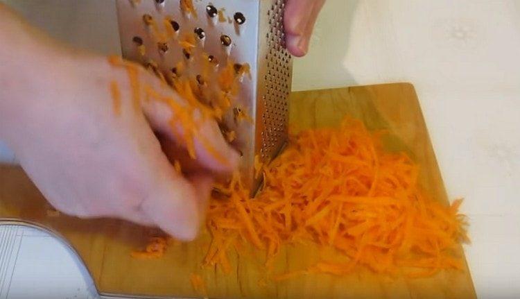 grate carrots.
