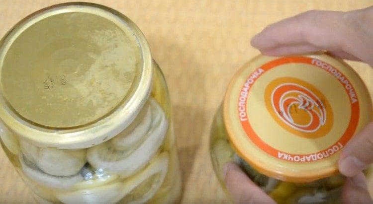 According to this recipe, pickled champignons for the winter are very tasty and fragrant.