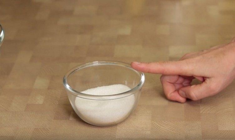 Sugar for this recipe is needed very fine.