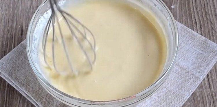 Add flour and knead the dough.