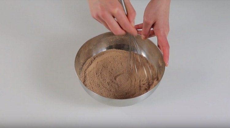 First, we intervene the dry ingredients for making the biscuit.