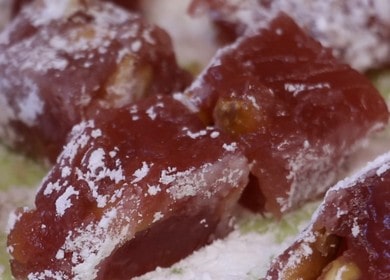 The recipe for the famous oriental sweets Rahat-lokum 🍬