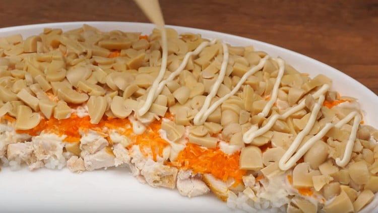 Next, add the rib, mayonnaise