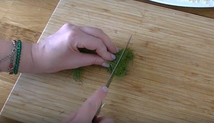 finely chop the dill.