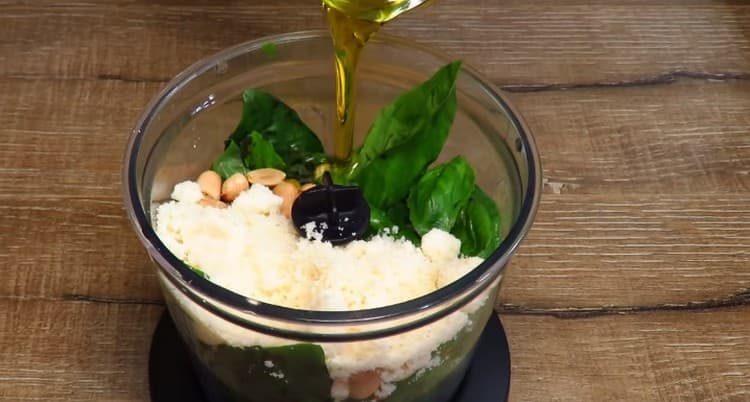 Add vegetable oil, spices.