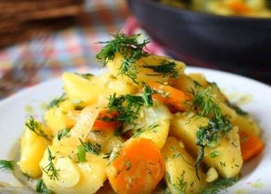 Карто Potato stew with carrots and onions