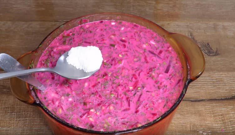 Add salt and mustard to taste.