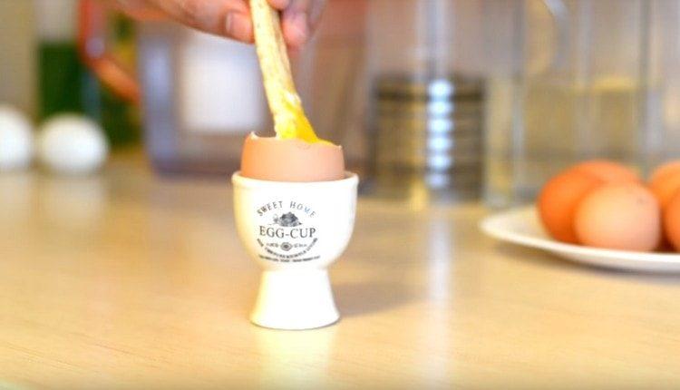 So we talked about how to cook soft-boiled eggs.