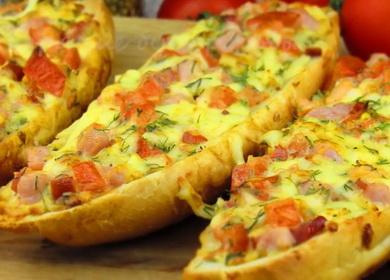 Hot sandwiches in the oven - very tasty and simple