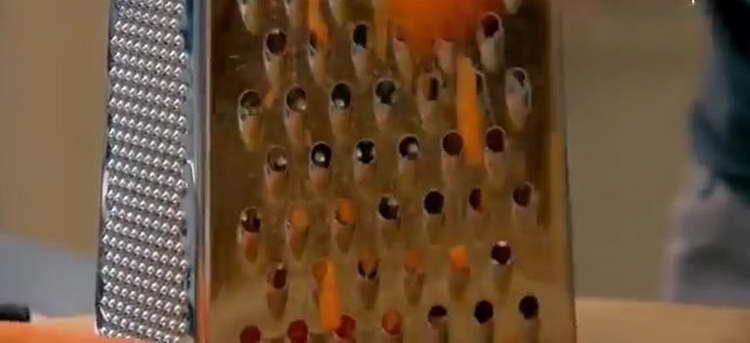 rub carrots and zucchini