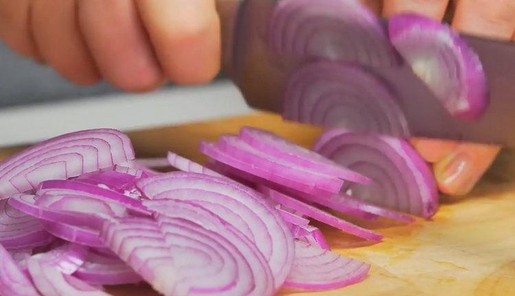 chop the onion
