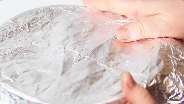 cover the cauldron with foil