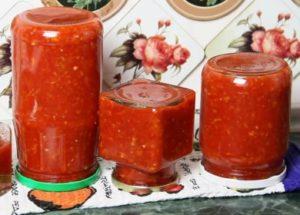 prepare a spicy tomato temptation for the winter for a simple recipe