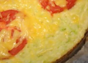 Quick and easy zucchini pizza