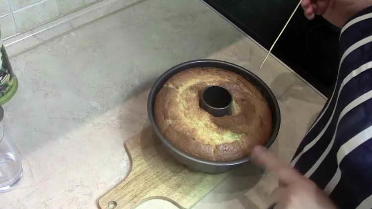 send the pie to the oven