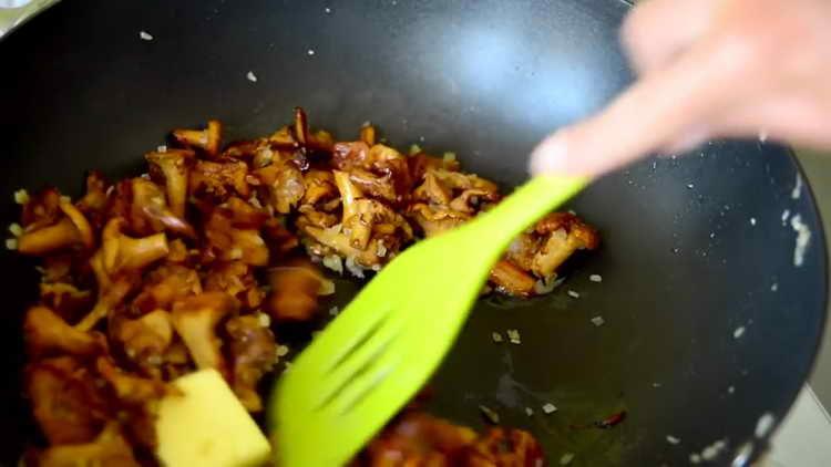 add the butter to the pan