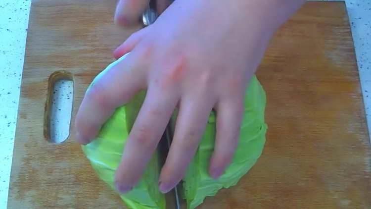 in half cabbage mode