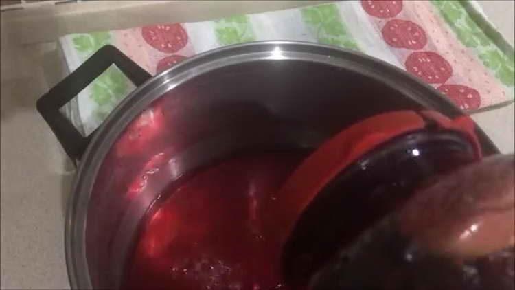 pour the syrup from the can