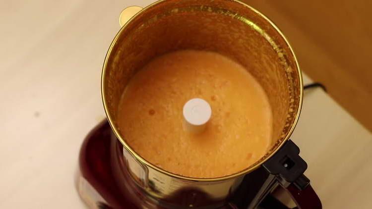 we pass fruit through a blender