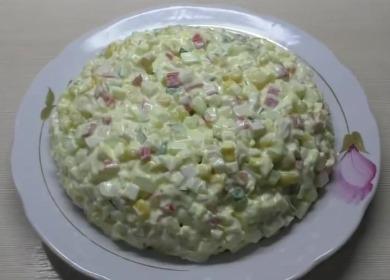 Recipe for Classic Crab  Salad with Corn