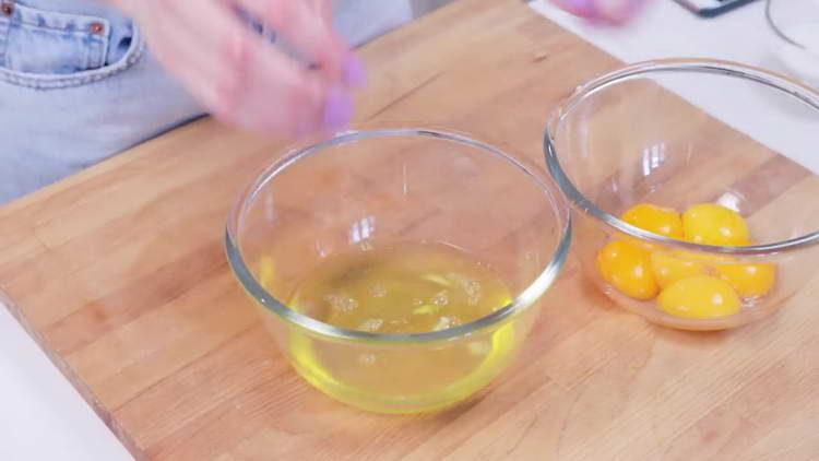 break eggs into a bowl