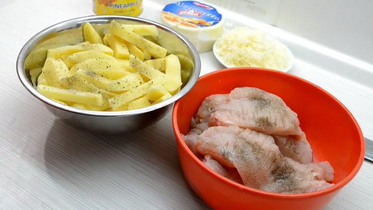 chop the ingredients