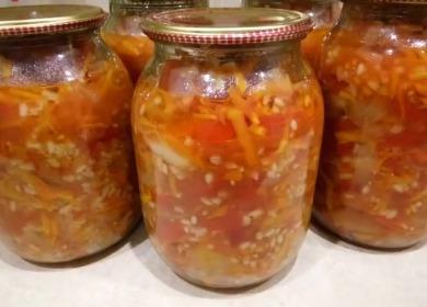 Tasty and simple lecho with rice for the winter🥫