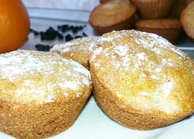 Delicate mannik on kefir with apples - without eggs and flour🥧