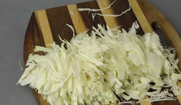 chop the cabbage